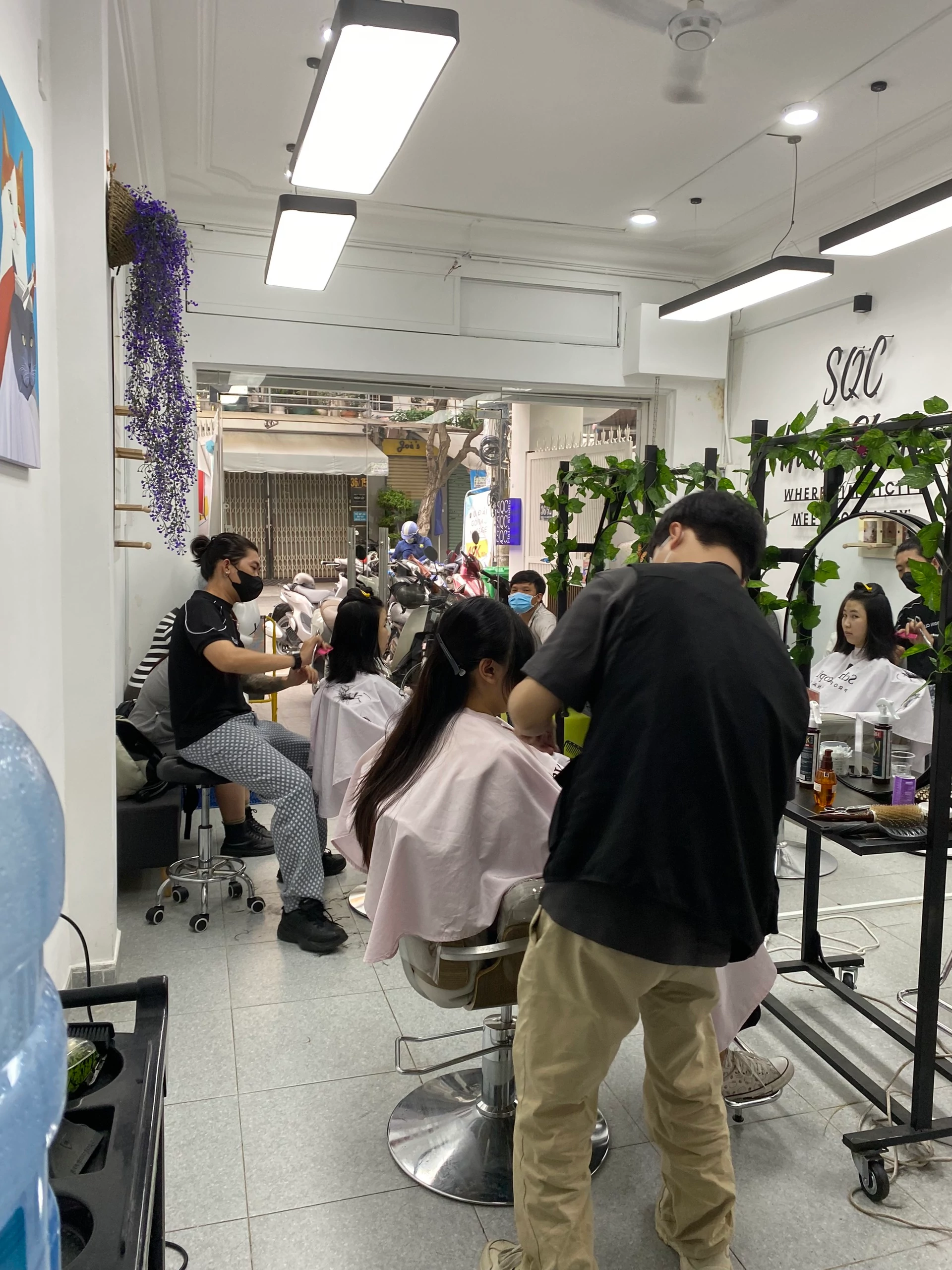 Expert stylists at work in our salon